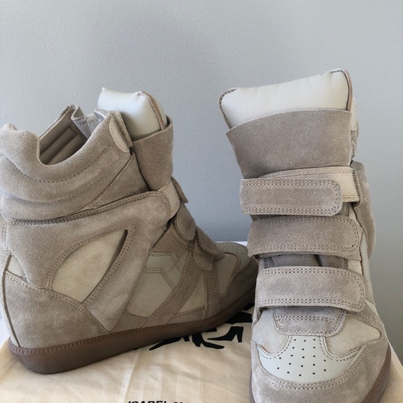 Brand new ISABEL MARANT 
bekett leather wedge sneakers - Picture 8 of 12